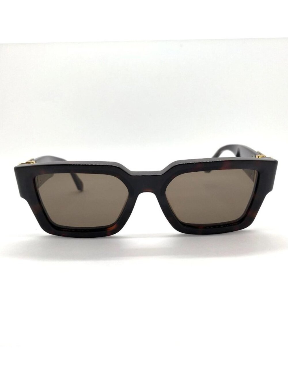 Authentic Louis Vuitton 1.1 Millionaires Tortoise Square Sunglasses Gold LV - Picture 3 of 10
